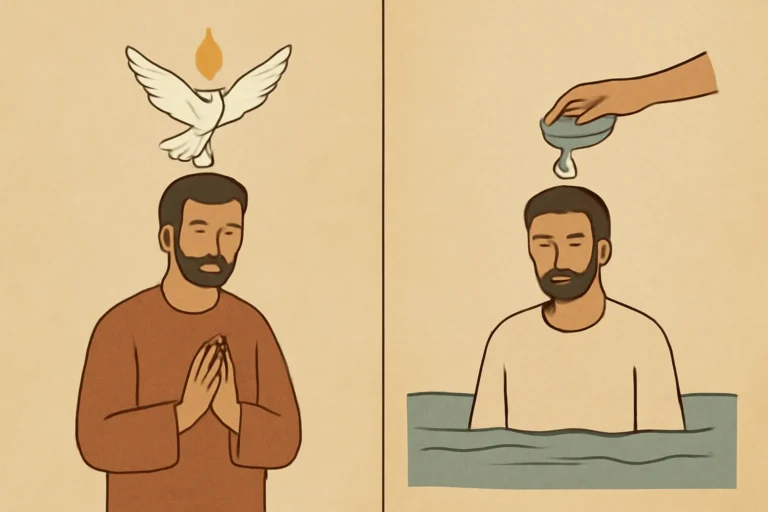 baptism of the holy spirit vs water baptism