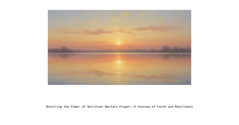 Unveiling the Power of Spiritual Warfare Prayer: A Journey of Faith and Resilience