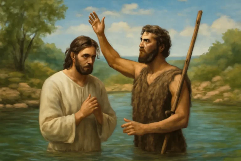 why was jesus baptized by john