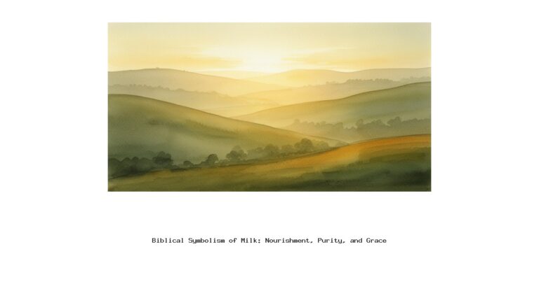 Biblical Symbolism of Milk: Nourishment, Purity, and Grace